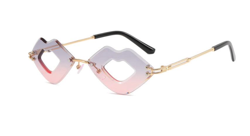 Wholesale Lip Cut Edge Metal PC Sunglasses